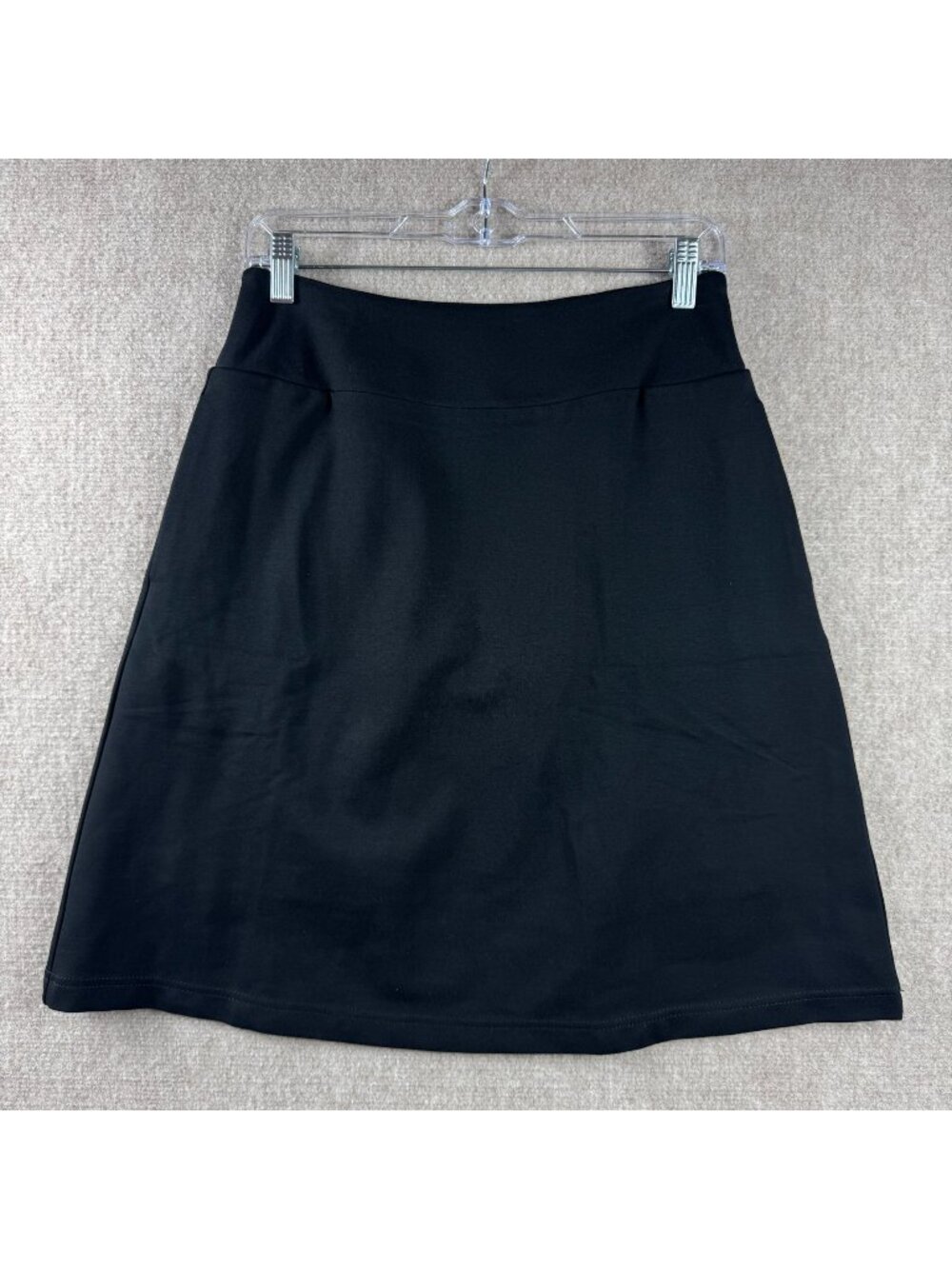 Betabrand A-Line Ponte Skirt Skort Black XS S Pockets Athleisure Work Wear Golf